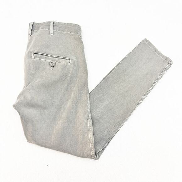 The Great Corduroy Style Slim Leg Gray Denim Stretch Jean Pants Size 28 - Picture 9 of 9